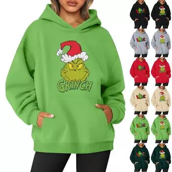 Женская толстовка с капюшоном и круглым вырезом, длинными рукавами и цветочным принтом M