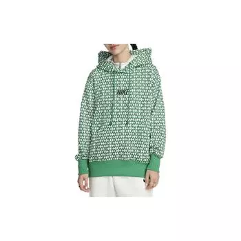 Женская толстовка с капюшоном Nike All Over Print, зеленая FN0366-365 M