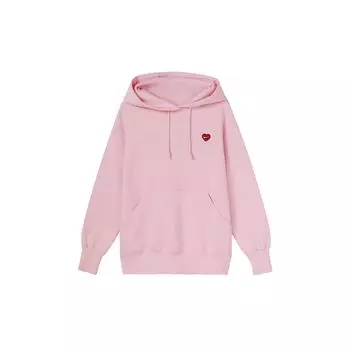 Женская толстовка с капюшоном Nike Solid Color Heart Logo Pink FD9932-690 XL