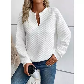 Женская толстовка с капюшоном, однотонная, свободная, повседневная флисовая толстовка S белый