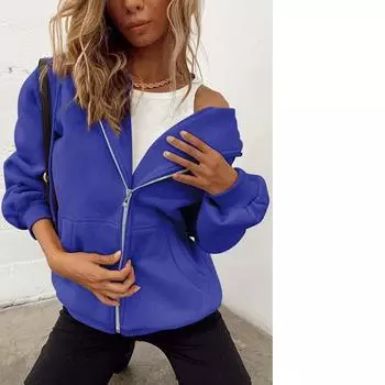 Женская толстовка с капюшоном, осенняя куртка, толстовка, повседневная одежда на завязках, куртка на молнии XS розовый