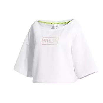 Женская толстовка с капюшоном Puma Illusion Camo Print, белая 57978202 M