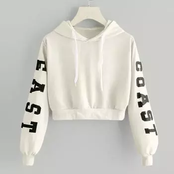 Женская толстовка с капюшоном с длинными рукавами и буквами, пуловер, топы, блузка L хаки