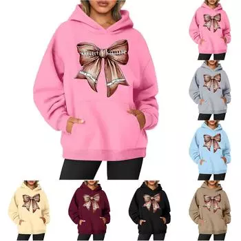 Женская толстовка с круглым вырезом и длинным рукавом с принтом регби L чёрный