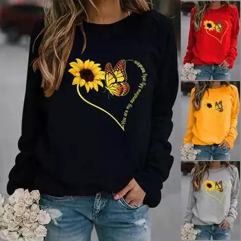 Женская толстовка с круглым вырезом и принтом животных от Wish Ebay Speedsell XXS