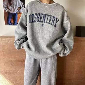 Женская толстовка с принтом букв, толстовка с капюшоном, зима-осень, женский круглый вырез, свободный повседневный пуловер, топ для пары M