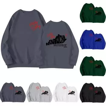 Женская толстовка свободного кроя с круглым вырезом и длинными рукавами, с длинными рукавами, с капюшоном XXL