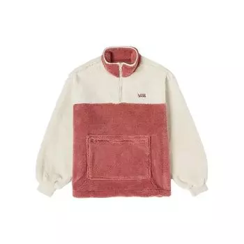 Женская толстовка Vans Color Block с воротником-стойкой и молнией на половину длины, свитшот Plum VN000FCWBQU S
