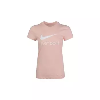 Женская тонкая футболка с короткими рукавами Nike Sportswear Just Do It, коралловый цвет, CI1384-664 S