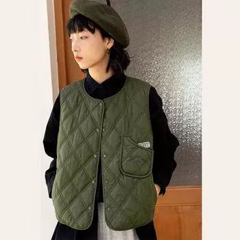 Женская тонкая клетчатая хлопковая куртка 2XL