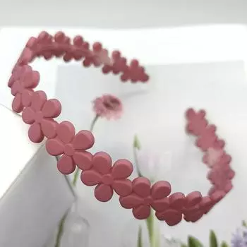 Женская тонкая повязка на голову с зубцами, нескользящая, однотонная, резинки для волос для девочек, женщин, милый цветочный обруч для волос, аксессуары для волос