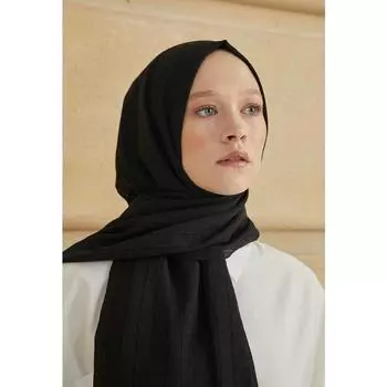 Женская тонкая шаль Рио с рисунком, черная