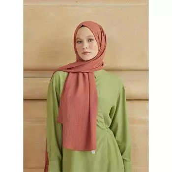 Женская тонкая шаль Рио с узором из луковой шкуры