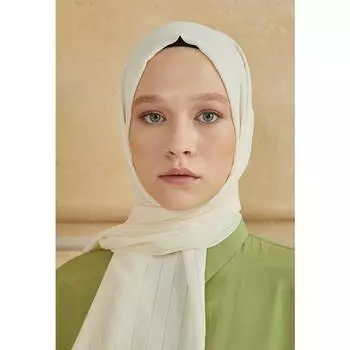 Женская тонкая шаль Rio с узором кремового цвета