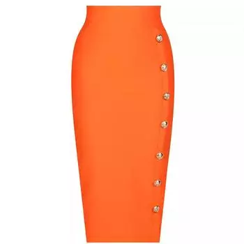 Женская юбка-бандаж с металлической пряжкой - 10 цветов, профессиональная и универсальная одежда Medium чёрный