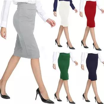 Женская юбка для женщин. Деловая одежда. Юбка. Повседневная юбка. Тонкая юбка. Мини-юбки с высокой талией. XXL белый