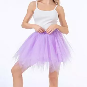 Женская юбка из тюля 50-х годов, юбка-пачка с эластичной талией, короткая балетная юбка-кринолин, карнавальная юбка светло-желтого