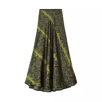 Женская юбка из зеленого питона nisco LA PETITE ETOILE M хаки