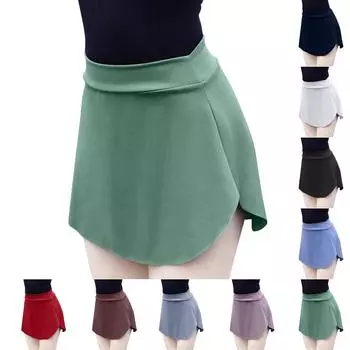 Женская юбка повседневная с высокой талией сексуальная однотонная юбка сексуальная юбка для йоги L чёрный