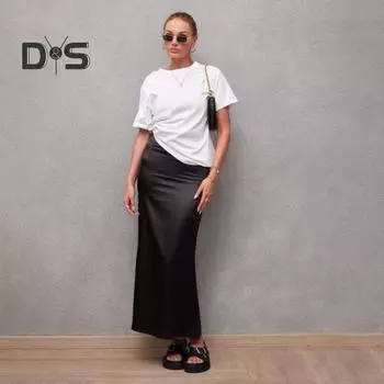 Женская юбка-рыбий хвост с широким подолом, высокая талия, облегающая юбка из искусственного шелка, однотонная атласная юбка для похудения S вино красного