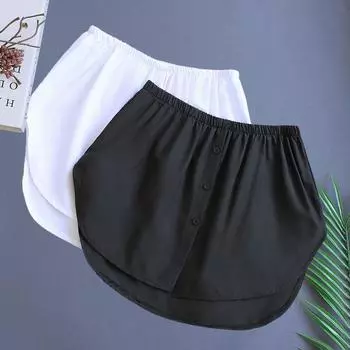 Женская юбка-свитшот, прикрывающая бедра, с маленькой белой занавеской-пуком, леггинсы больших размеров для весны/осени Medium (80-130 jin)