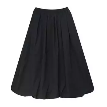 Женская юбка-трапеция, эластичная, с высокой талией, шнуровкой, большим подолом, макси-юбка с M чёрный