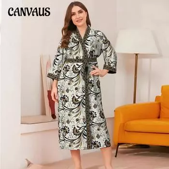 Женская удобная длинная домашняя пижама больших размеров one size озеро синий