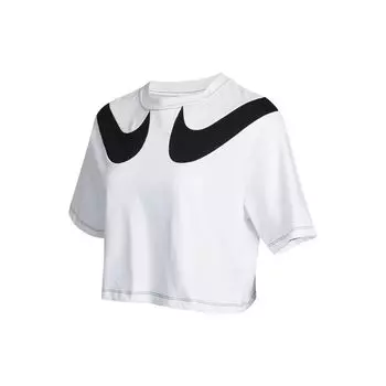 Женская укороченная футболка с логотипом Nike Sportswear Swoosh, белая DD5591-100 XL