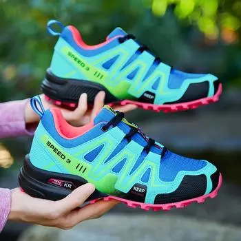 Женские водонепроницаемые походные ботинки, легкие кожаные треккинговые ботинки, нескользящая износостойкая подошва для альпинизма и спорта на открытом воздухе (США 8-12) 36