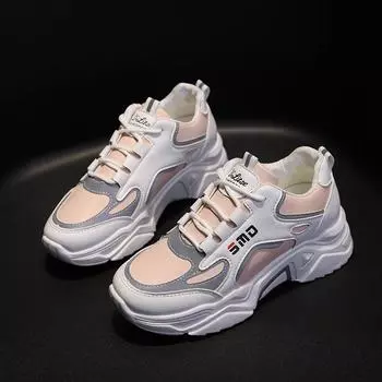 Женская уличная теннисная обувь, кроссовки, дышащая спортивная обувь, спортивная обувь, кроссовки, размеры 35-40 35 чёрный