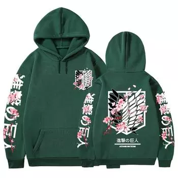 Женская унисекс-толстовка с капюшоном Attack on Titan Hoodie Hoodie XXXXL