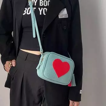 Женская универсальная модная сумка через плечо Простая женская сумка с графическим рисунком Модная женская маленькая сумка на одно плечо one size розовый