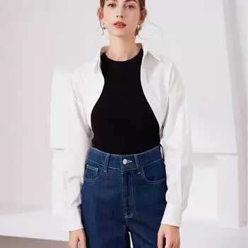 Женская универсальная рубашка, куртка, поддельный воротник, поддельный воротник, украшение на воротник, поддельная шаль белый