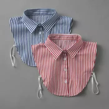 Женская универсальная рубашка с искусственным воротником, съемный декоративный воротник, весна-лето, маленькая свежая рубашка с искусственным воротником