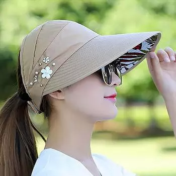Женская универсальная солнцезащитная шляпа для путешествий и отдыха на открытом воздухе, складная солнцезащитная шляпа