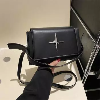 Женская универсальная сумка 2024 года популярна в этом году, зимняя корейская версия, сумка-мессенджер через плечо, маленькая квадратная сумка, женская сумка с темпераментом белый