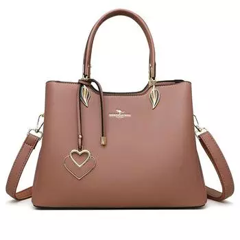 Женская универсальная сумка через плечо Kangaroo 2025 из мягкой кожи розовый