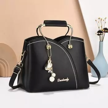 Женская универсальная сумка, новая модная сумка через плечо большой вместимости, качественная кожаная женская сумка с верхней ручкой