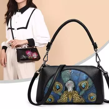 Женская универсальная сумка в национальном стиле для молодых мам, сумка через плечо для женщин среднего возраста, женская сумка через плечо для мам среднего возраста