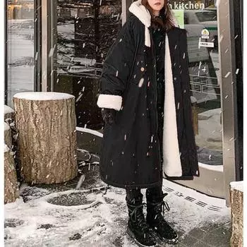 Женская утолщенная теплая парка на осень-зиму, женская повседневная однотонная свободная короткая куртка с большим карманом и капюшоном, верхняя одежда S красный