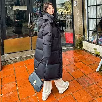 Женская утолщенная теплая парка на осень-зиму, женская повседневная однотонная свободная короткая куртка с большим карманом и капюшоном, верхняя одежда M