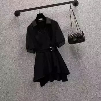 Женская утягивающая рубашка большого размера, женская 2024 новая рубашка L чёрный