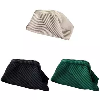 Женская вечерняя сумка-клатч, стильная сумка через плечо, простая сумка-саквояж (бежевый)