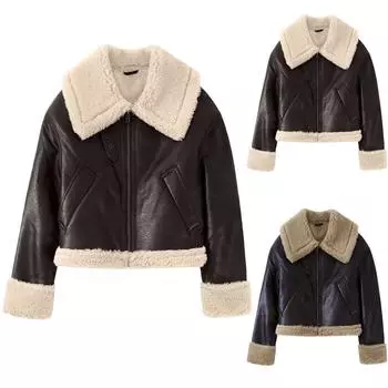 Женская вельветовая рубашка, блузка с длинным рукавом, повседневная куртка, пальто с карманами L бежевый