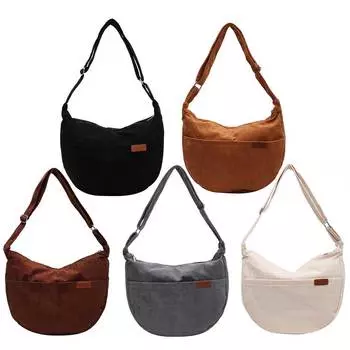 Женская вельветовая сумка через плечо с регулируемым ремешком, вельветовая сумка-саквояж, дорожная сумка чёрный