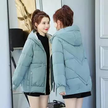 Женская верхняя одежда, пальто с капюшоном, куртка, зимнее пальто, повседневные парки, осенняя теплая женская молния M белый