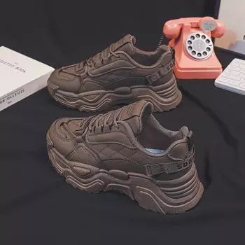 Женская весенне-летняя модная обувь Daddy Shoes — дышащие, симпатичные, универсальные, походные и повседневные кроссовки с большим носком (Модель TL-835) 40 белый