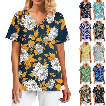 Женская весенне-летняя повседневная однотонная свободная футболка с круглым вырезом и коротким рукавом L чёрный