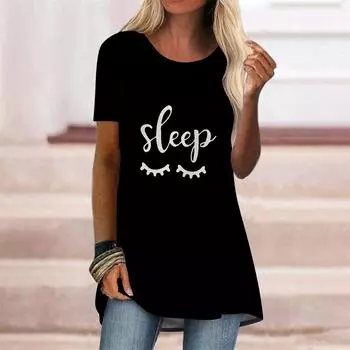 Женская весенняя белая футболка с буквенным принтом больших размеров, удобная футболка с короткими рукавами и круглым воротником, повседневные мешковатые футболки средней длины XS розовый