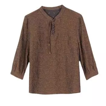 Женская весенняя и летняя одежда, новый стиль, шелковая рубашка для мам из шелка Mulberry M